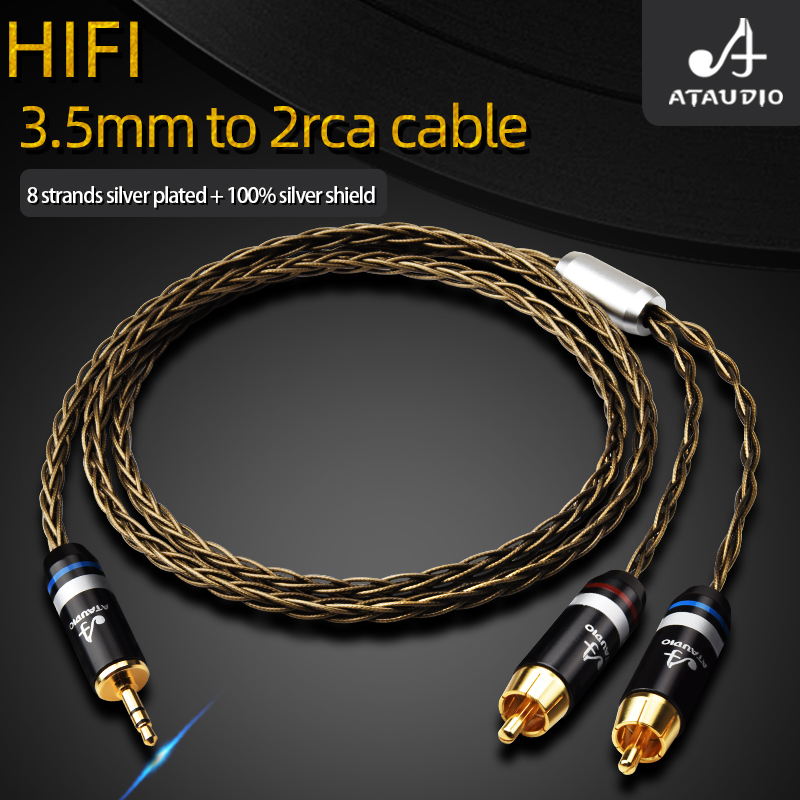 Desk Hifi Setup - ATAUDIO HiFi 3.5mm ~ 2RCA 케이블