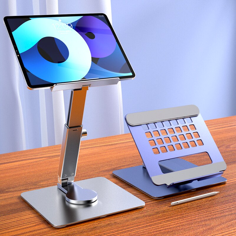 Desk Setup Ipad - 알루미늄 태블릿 스탠드 360 ° 회전