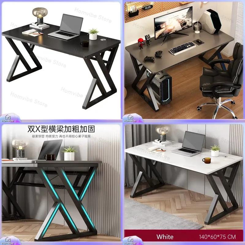 Desk Setup Height - 현대적인 미니멀리스트 컴퓨터 책상 (홈 오피스,