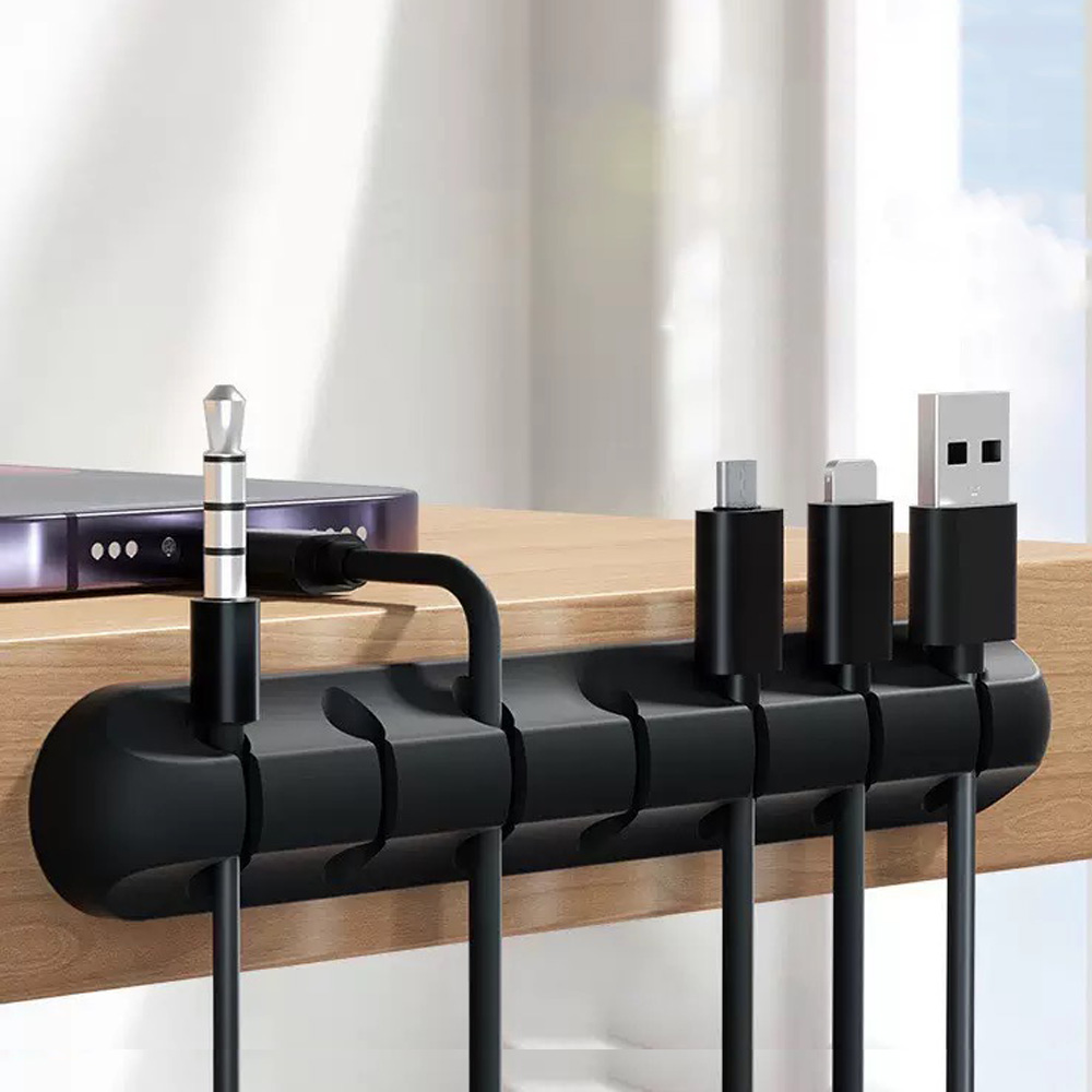 Desk Setup Cable Management - 케이블 코드 와이어 주최자 실리콘 USB