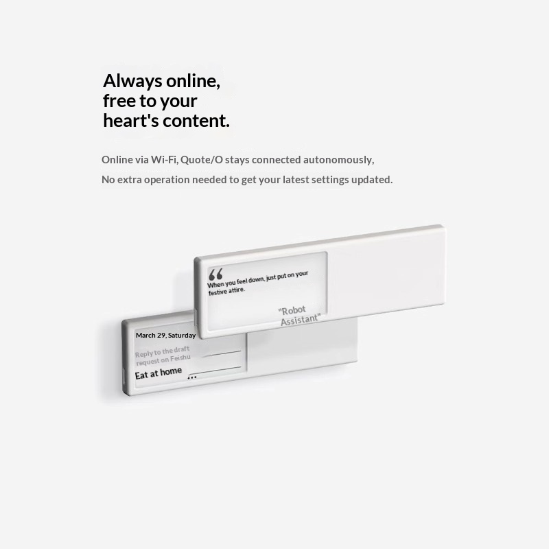 Desk Setup Quotes - O 스마트 와이파이 E-잉크 디스플레이 맞춤형