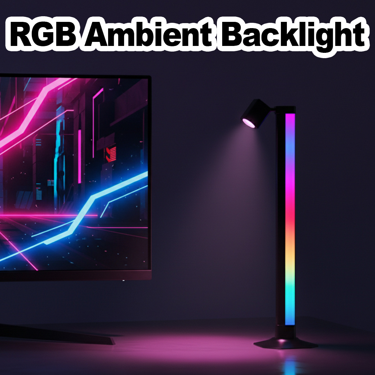 Desk Setup Computer - 스마트 라이트 바 LED RGB 음악