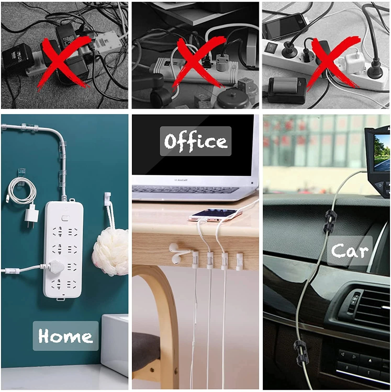 케이블 클립 정리기 드롭 와이어 홀더 코드 관리 셀프  - Desk Setup Cable Management 리뷰 및 가격