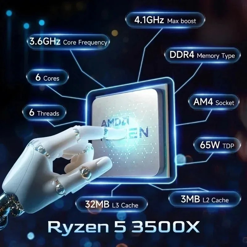 AMD R5 3500X, 정품, 미사용 CPU, 7nm - Amd Cpu Ryzen 5 리뷰 및 가격