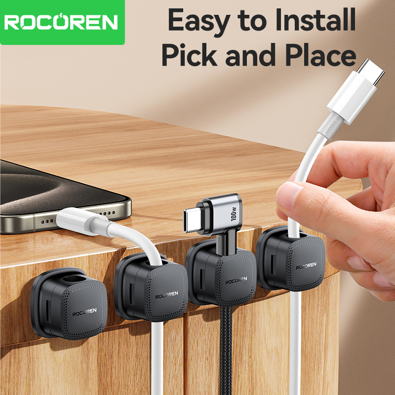 ROCOREN 30PCS 책상용 자기 케이블 정리 클립 - Desk Setup Cable Management 리뷰 및 가격