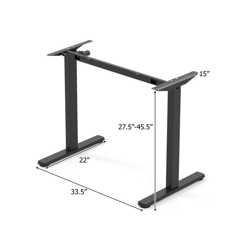 전동 스탠딩 데스크 프레임, 높이 조절 가능 27.5- - Desk Setup Height 리뷰 및 가격
