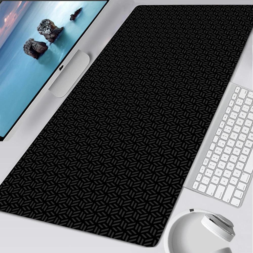 노트북 블랙 마우스 패드, 간단한 육각 데스크 매트,  - Desk Setup For Laptop 리뷰 및 가격