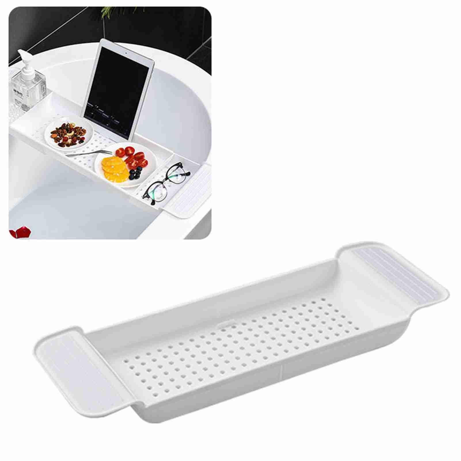 1Pc 확장 가능한 욕조 트레이 안정적인 배치 플라스틱 - Desk Setup Design 리뷰 및 가격