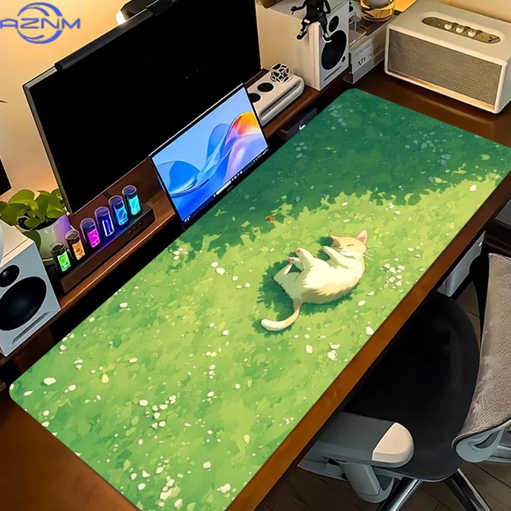 꽃무늬 고양이 디자인 대형 게이밍 마우스 패드, 미끄럼 - Desk Setup Designer 리뷰 및 가격