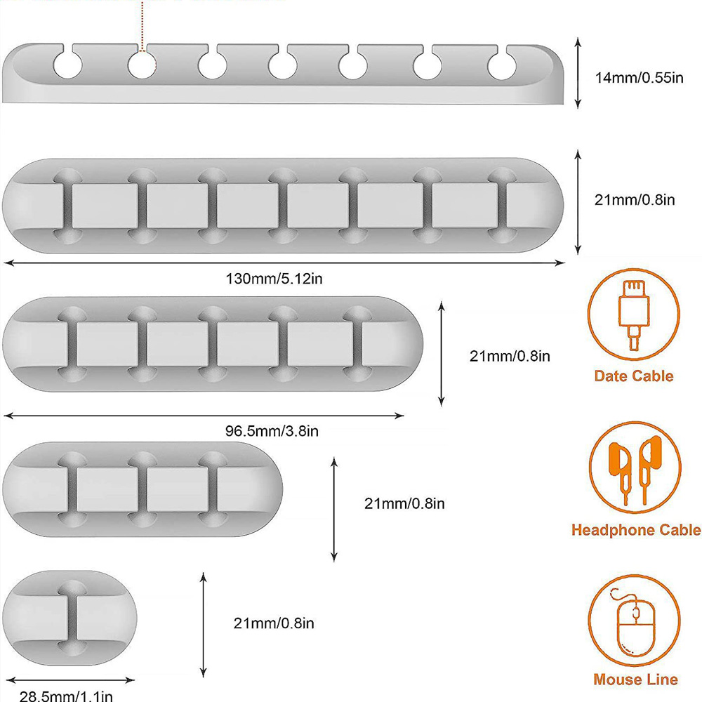 케이블 코드 와이어 주최자 실리콘 USB 케이블 와인더 - Desk Setup Cable Management 리뷰 및 가격
