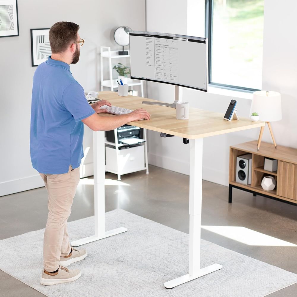 전동식 71 x 30인치 스탠드업 책상, 높이 조절 가 - Desk Setup Height 리뷰 및 가격