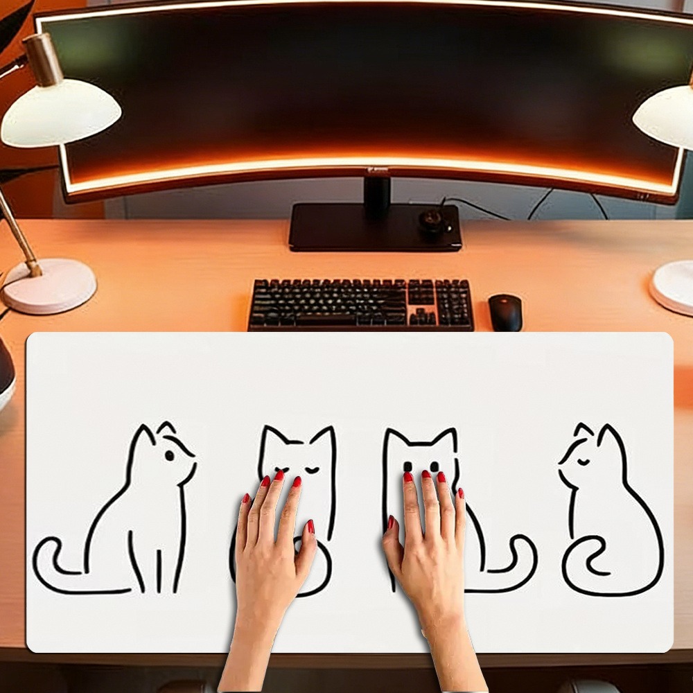 독특한 고양이 디자인의 마우스 패드, 책상 정리함, 트 - Desk Setup Designer 리뷰 및 가격