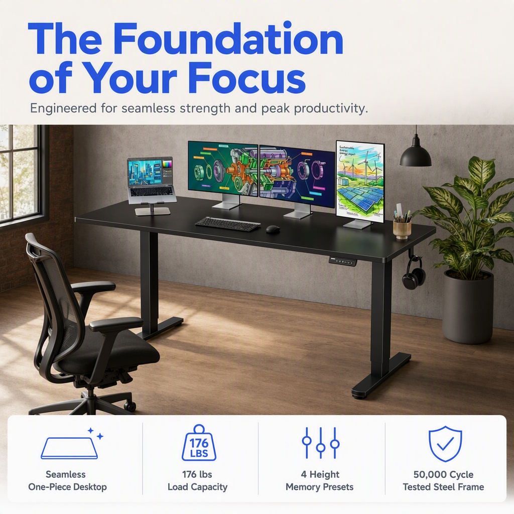 전동식 스탠딩 데스크, 일체형 데스크탑, 높이 조절 가 - Desk Setup Height 리뷰 및 가격