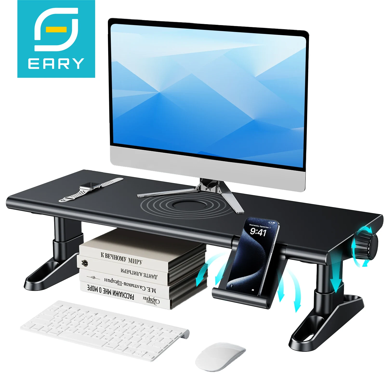 Eary 컴퓨터 모니터 스탠드 라이저, 책상 4.5-6 - Desk Setup Computer 리뷰 및 가격