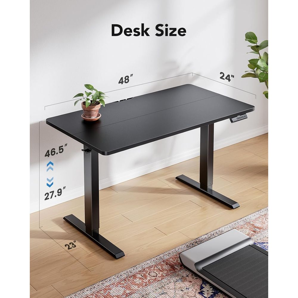 전동 스탠딩 데스크, 47 x 28 높이 조절 책상,  - Desk Setup Height 리뷰 및 가격