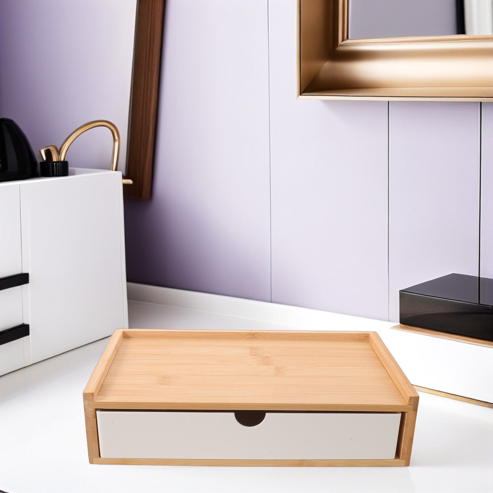 데스크 정리함 데스크탑 수납함 사무실 서랍 할로윈 크리 - Drawer Organizer Bamboo 리뷰 및 가격