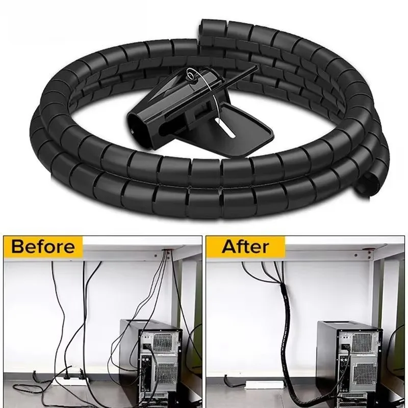 2M/1M 16mm/10mm 케이블 정리 관리 도구 와 - Desk Setup Cable Management 리뷰 및 가격