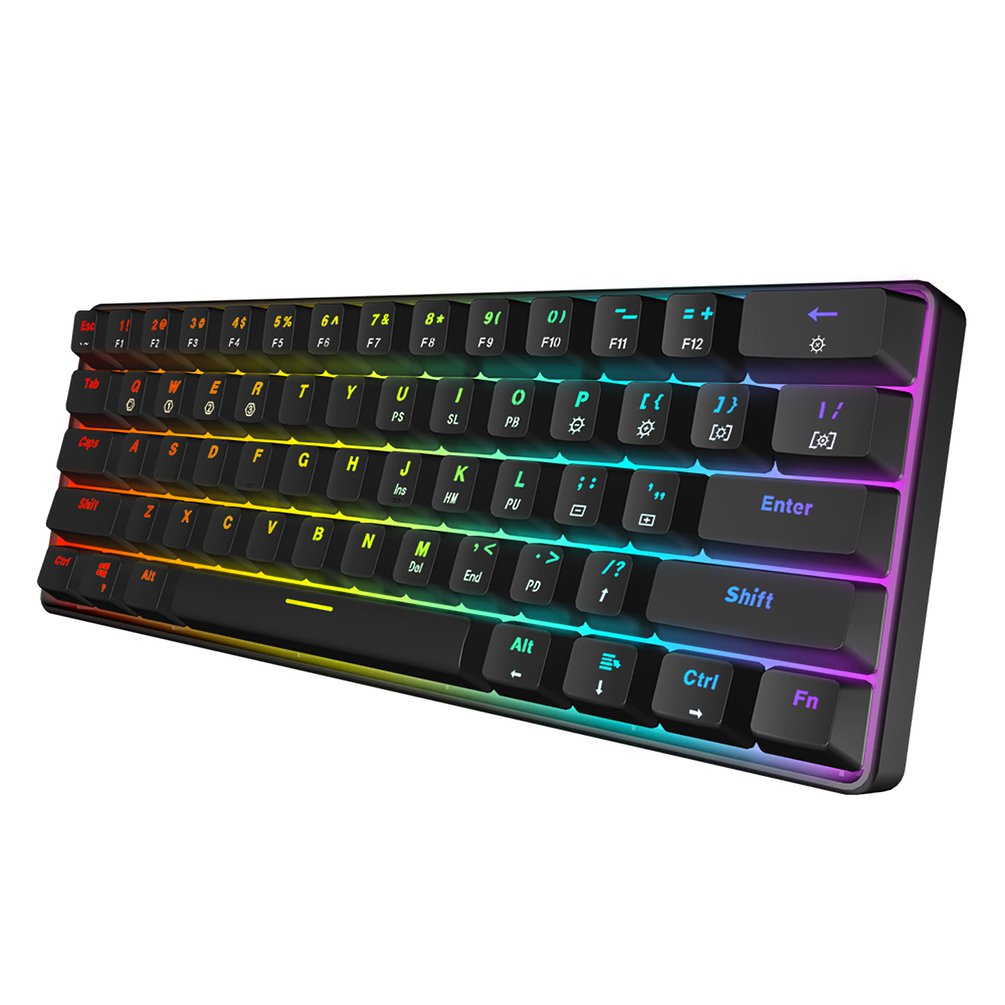 SKYLOONG GK61 미니 휴대용 60% 게이머 광 - Desk Setup Ipad 리뷰 및 가격