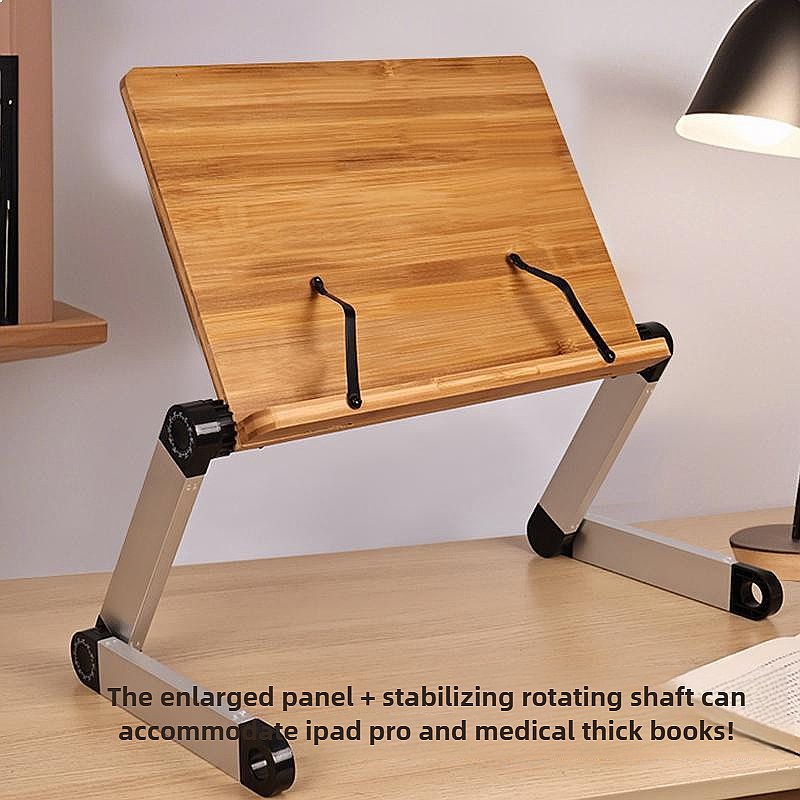 대나무 조절식 침대 책상 노트북 테이블 접이식 책 독서 - Desk Setup Books 리뷰 및 가격