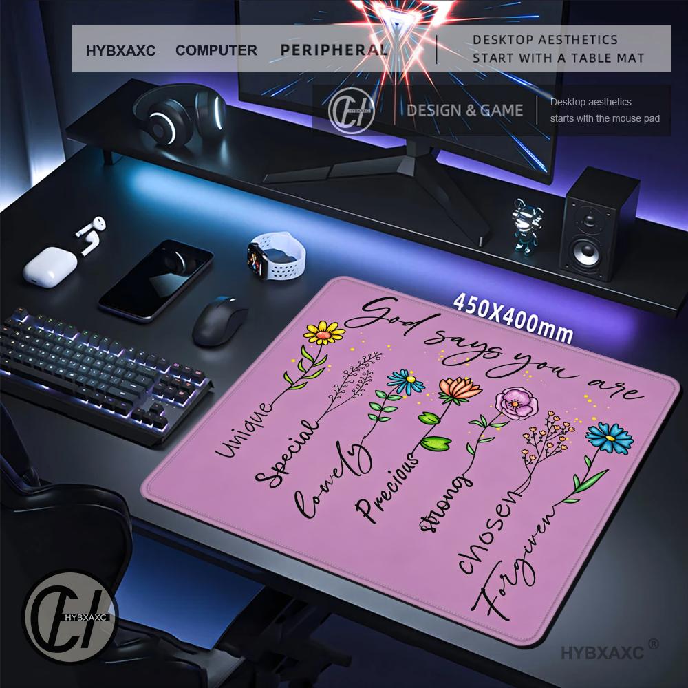 HYBXAXC 다채로운 꽃 문구가 있는 작은 마우스 패 - Desk Setup Quotes 리뷰 및 가격