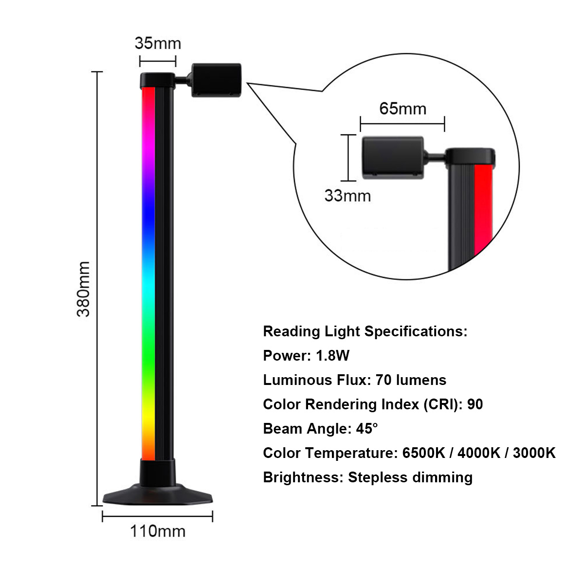 스마트 라이트 바 LED RGB 음악 동기화 앱 제어  - Desk Setup Computer 리뷰 및 가격