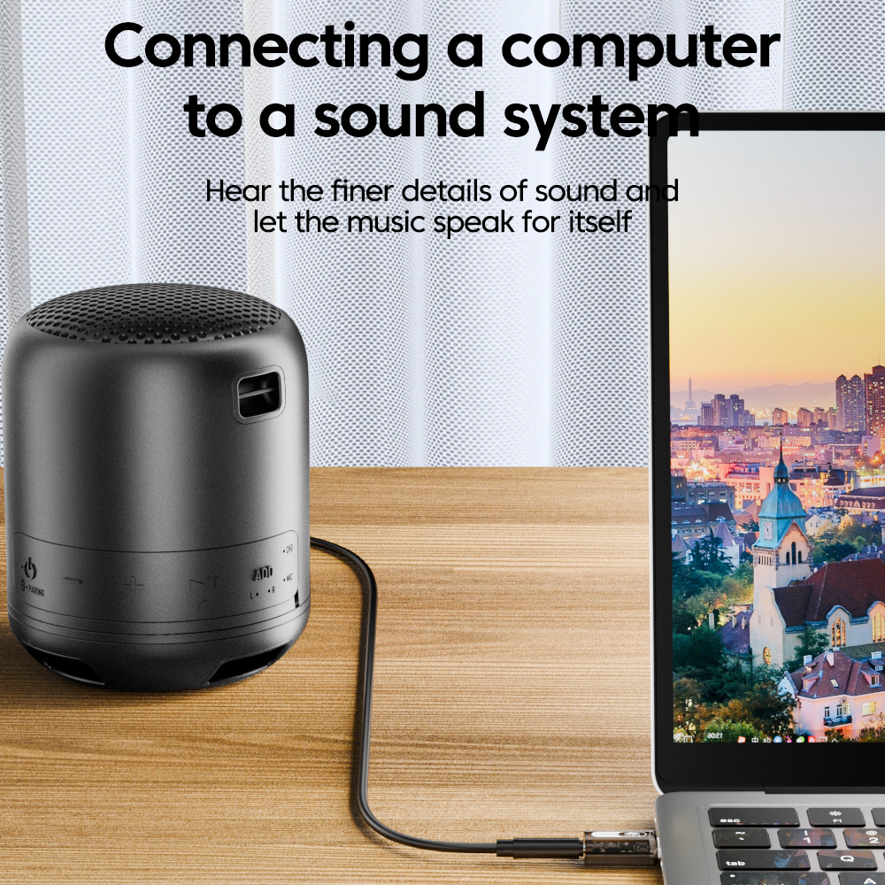 플러그 앤 플레이 3.5mm to USB 오디오 어댑터 - Desk Hifi Setup 리뷰 및 가격